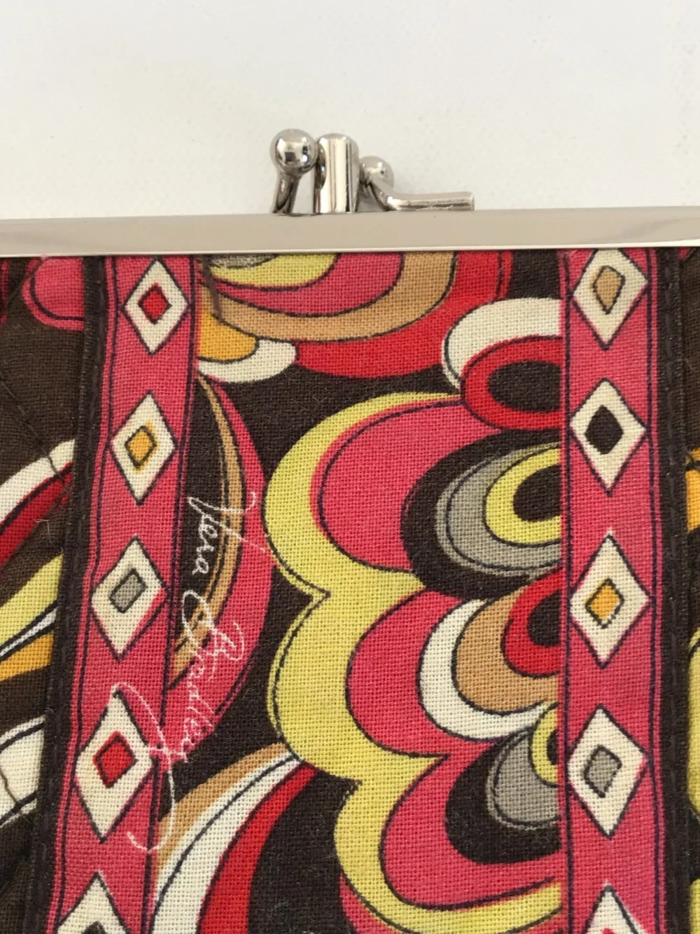 Vera Bradley Puccini Quilted Double Kiss Lock Wallet - Picture 3 of 8